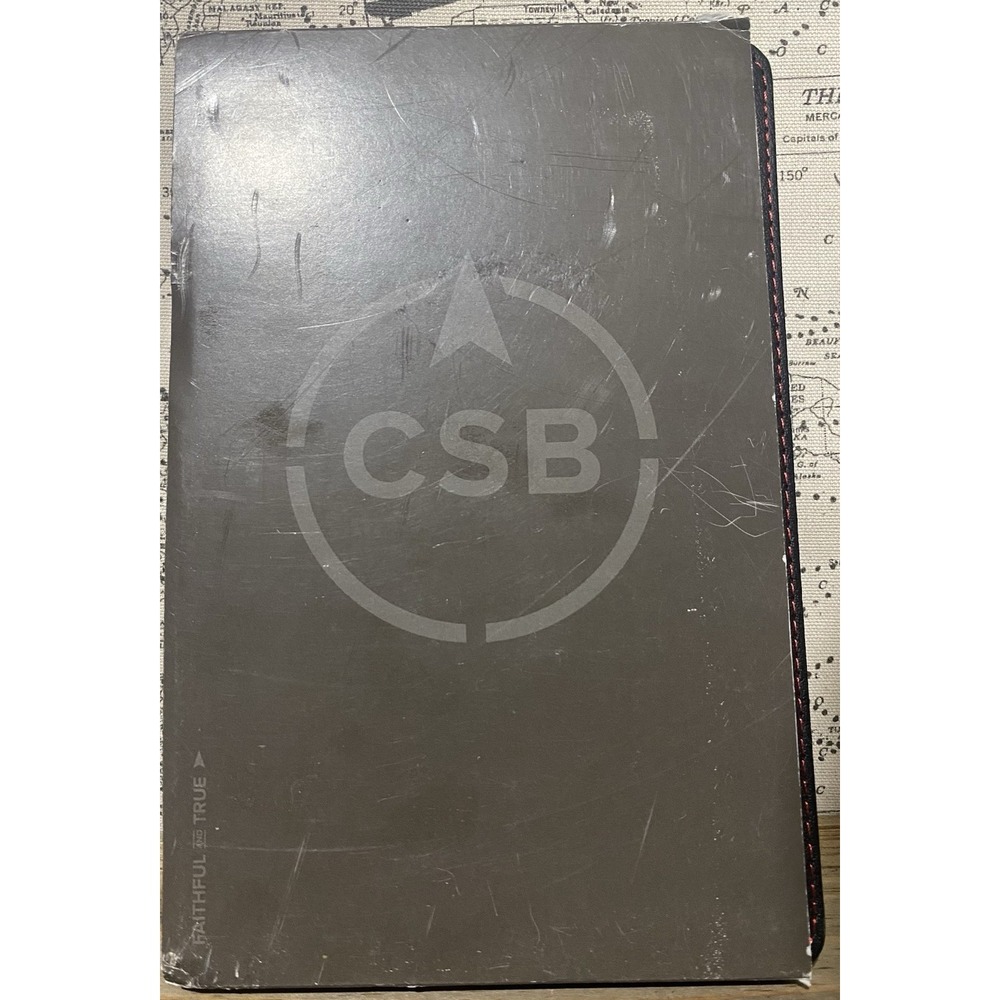 Christian Standard Bible Black Leather Cross Design New In Case